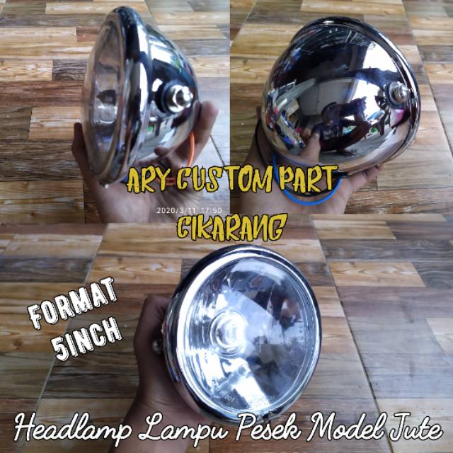 Headlamp lampu depan pesek cb 100 rx king gl pro tiger