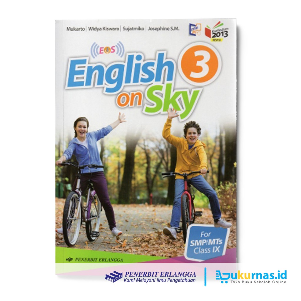 Jual Buku Bahasa Inggris English On Sky SMP Kelas 9 K13 Erlangga Indonesia