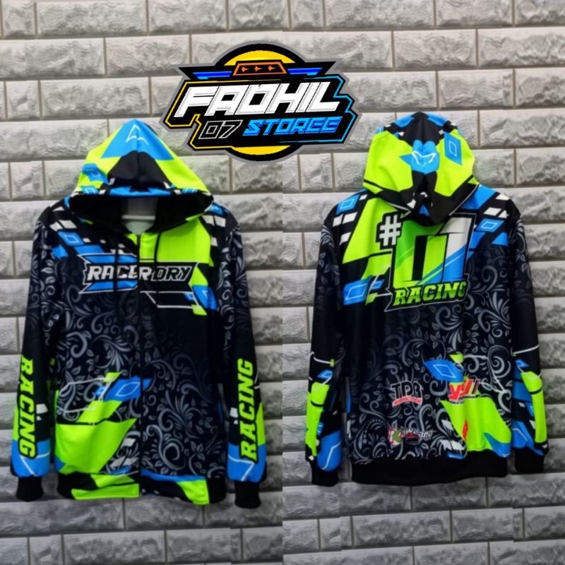 Jual Racerdry Jaket Sweater Hoodie Racing Jacket Switer Hodie Racing Sweeter Sweter Hoddie Racing Hitam Hijau Biru Lotto Printing Joki Balap Motor Liar Drag Road Race Parasut Print Original Ori Murah Keren