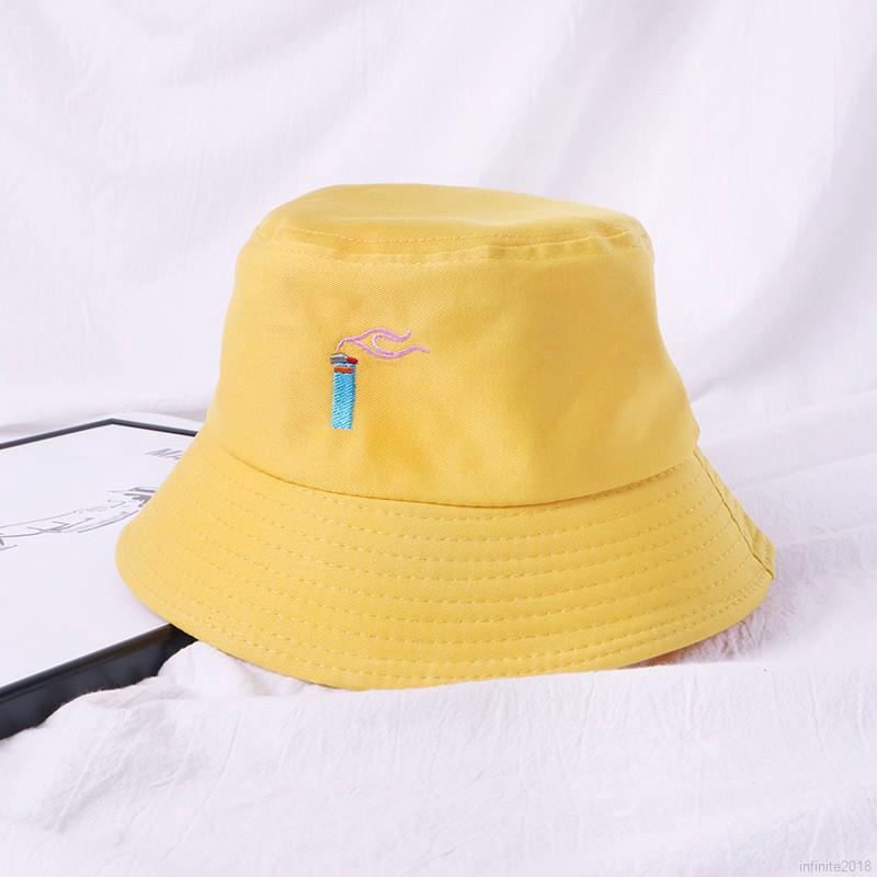 Topi Bucket / Fisherman Unisex Vintage untuk Musim Panas