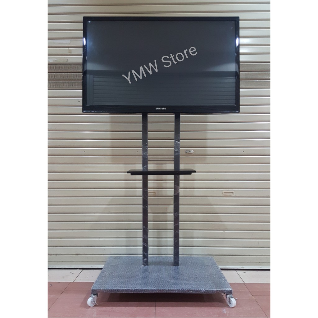 Jual STANDING BRACKET TV / TV STAND 50" 60" kaki model kotak (dengan roda)
