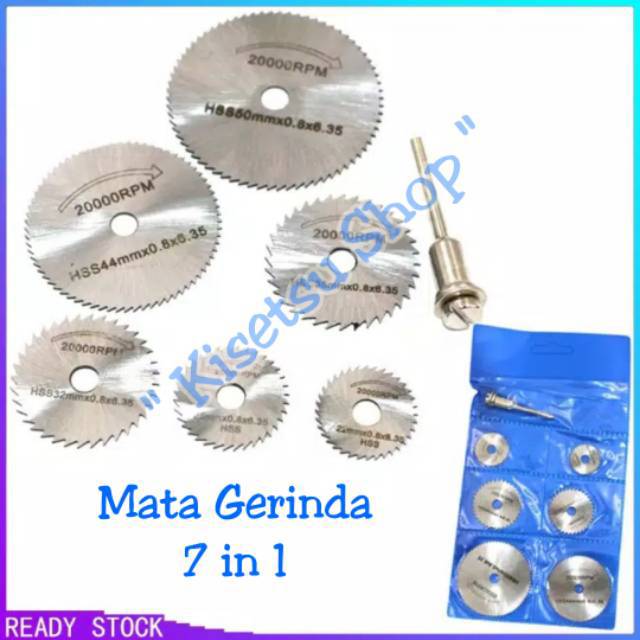 Mata Gerinda Mini / Pemotong 7 in 1 Bahan Tembaga Ukuran 3.2mm Shopee
