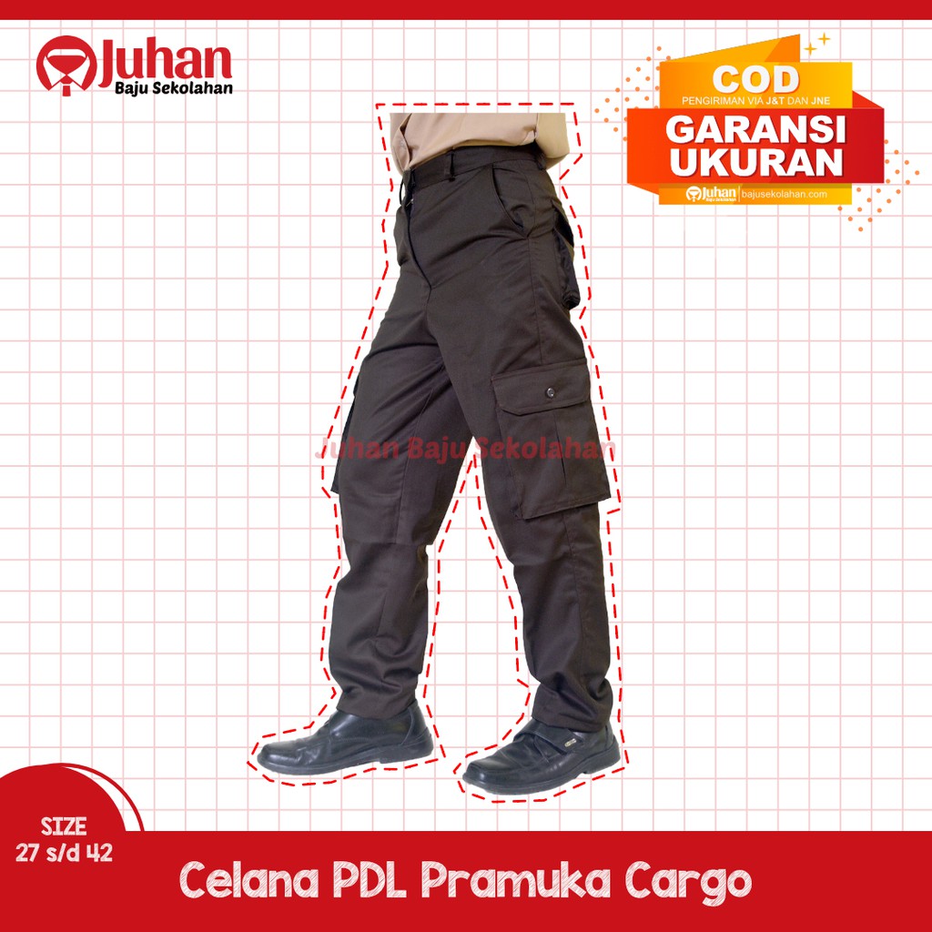 [ TERLARIS! ] CELANA PDL PRAMUKA SMP SMA PEMBINA CELANA PRAMUKA CELANA PDL CARGO CELANA PDL