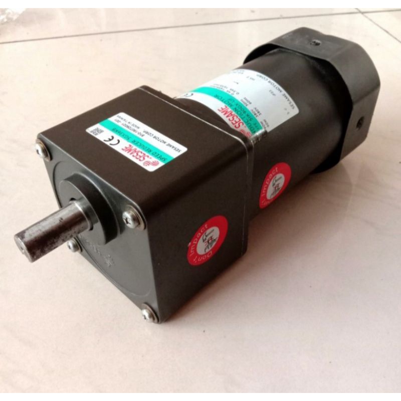 Jual Induction motor Gearhead 380V 90W ratio 136 3phase Sesame motor