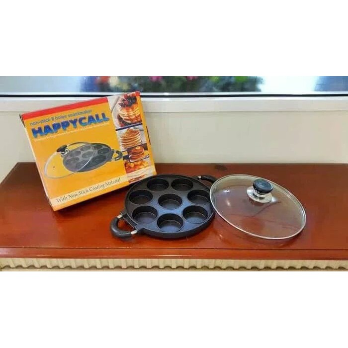 cetakan kue Happy call 8 L datar/Loyang Kue Happy call 8 Holes snack