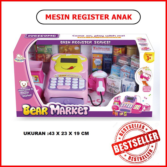 CASH REGISTER PLAY SET Mainan edukasi mesin kasir anak Shopee Indonesia