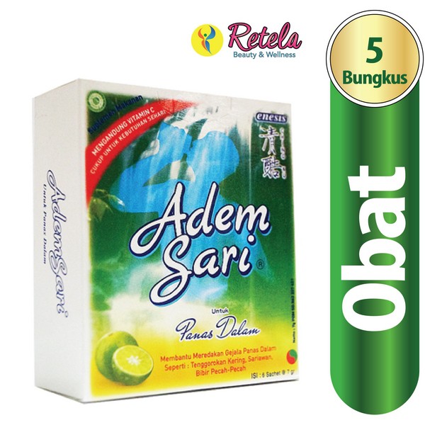 Jual Adem Sari Box Isi 5 Sachet Obat Panas Dalam Indonesia|Shopee Indonesia
