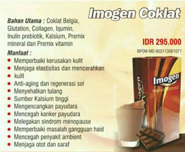 Jual Imogen Coklat Penambah Berat Badan | Shopee Indonesia