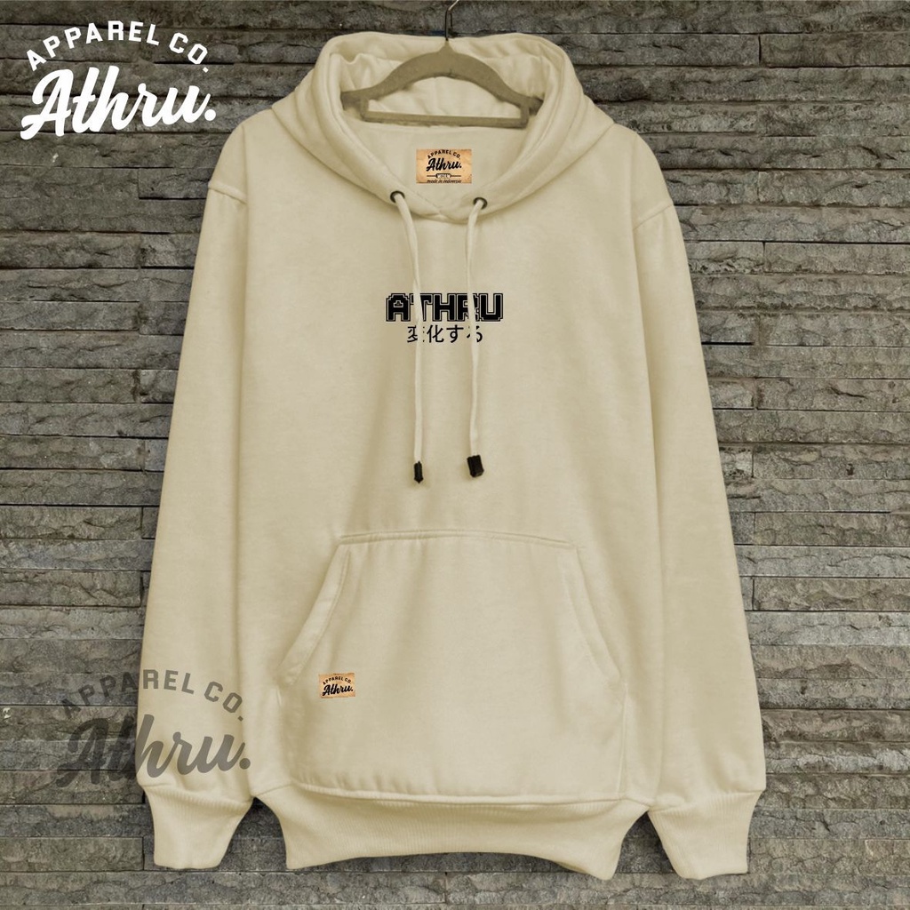 Jual Sweater Hoodie Pria Dstro Warna Cream List Athru Japan Jaket Jumbo