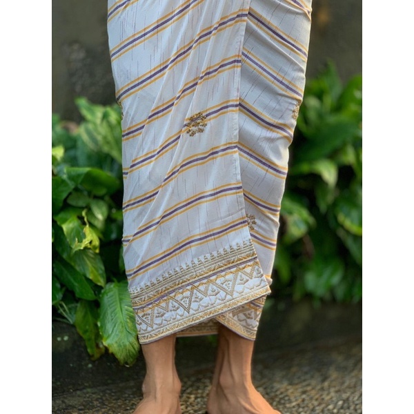 Jual SAPUT PUTIH ENDEK SEMI SONGKET // SAPUT BALI Indonesia|Shopee Indonesia