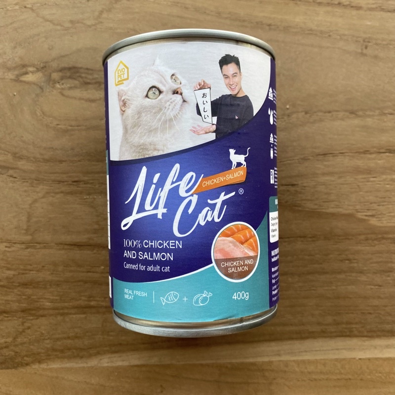 Jual Life Cat Kaleng Chicken&Salmon Adult 400gr Makanan Kucing Basah