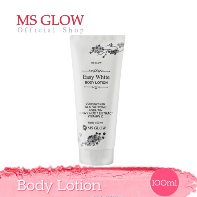 MS glow Easy White Body Lotion Shopee Indonesia