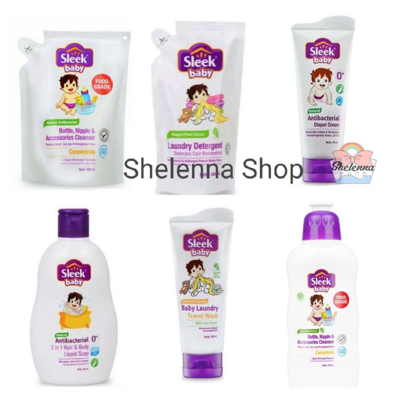 Jual Sleek Baby Bottle Nipple Cleanser 450 ml / Detergen 450ml sabun Cuci botol bayi 150