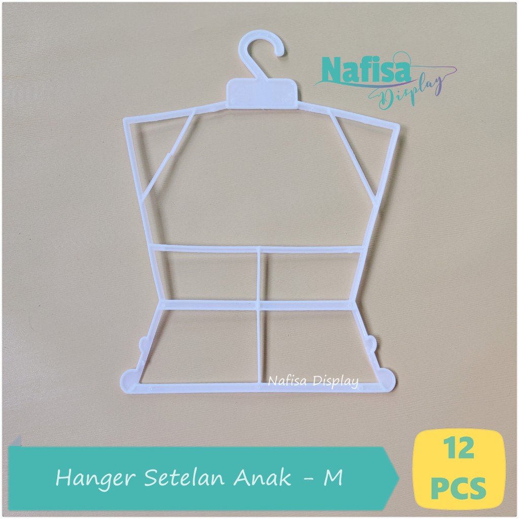[Tanggung] Gantungan Baju Setelan Anak Hanger Layang Plastik Display