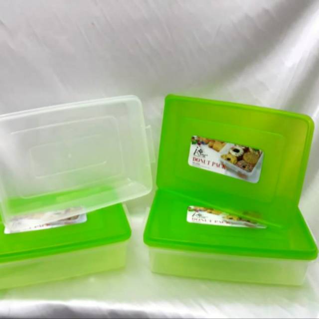 Tempat donat 2600 ML kuat bagus murah merk One Plastik DP 006 Shopee