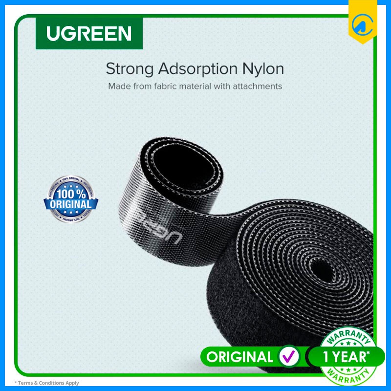Jual Ugreen 40356 Velcro pengikat Kabel Cable Tidy Management 5 Meter