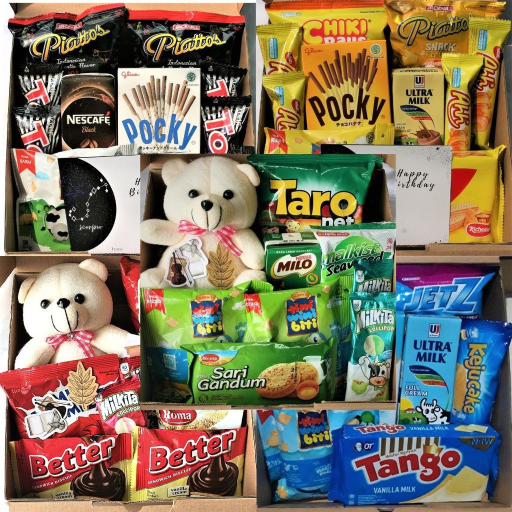 SNACKBOX / SNACK BOX MURAH / HAMPERS / GIFT BOX BONEKA HADIAH KADO