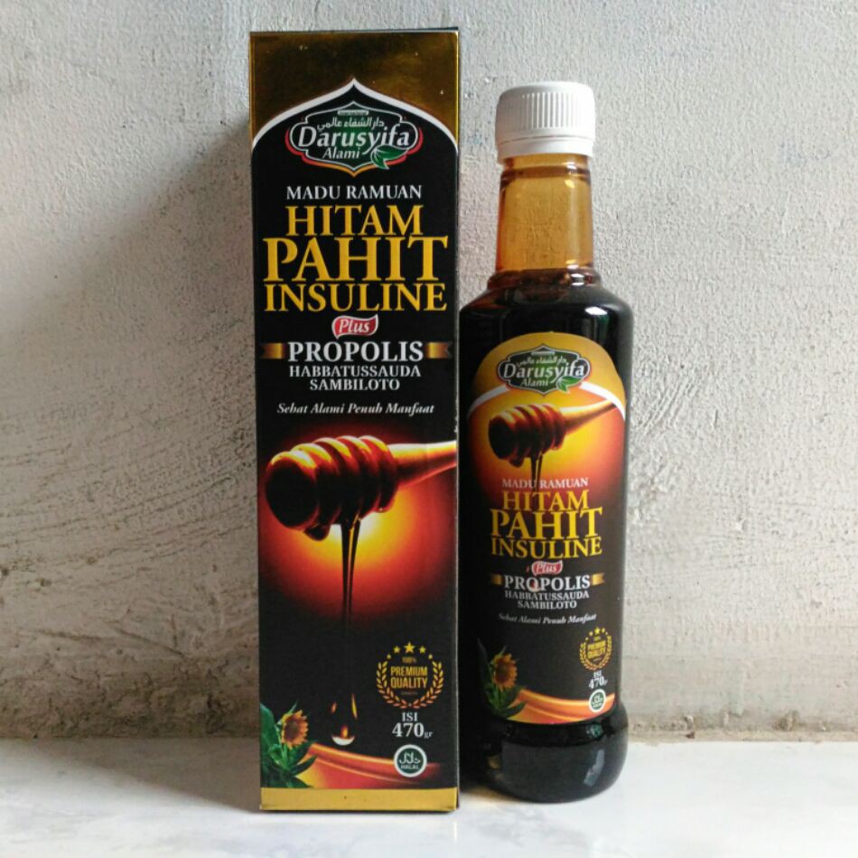 Madu Ramuan Hitam Pahit Insulin Darusyifa Shopee Indonesia