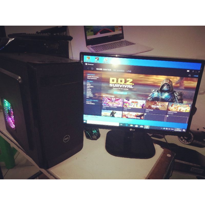 paket Pc gaming lengkap desain murah ram 8gb HDD 320