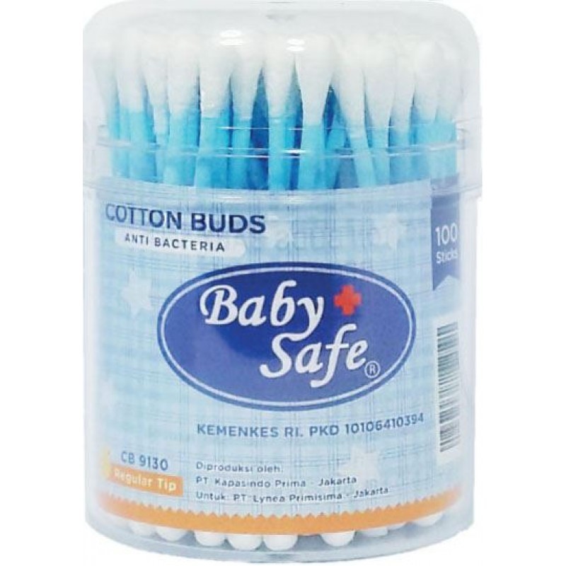 Baby Safe Cotton Buds Regular Tip with Case 100 pcs (CB9130) Shopee