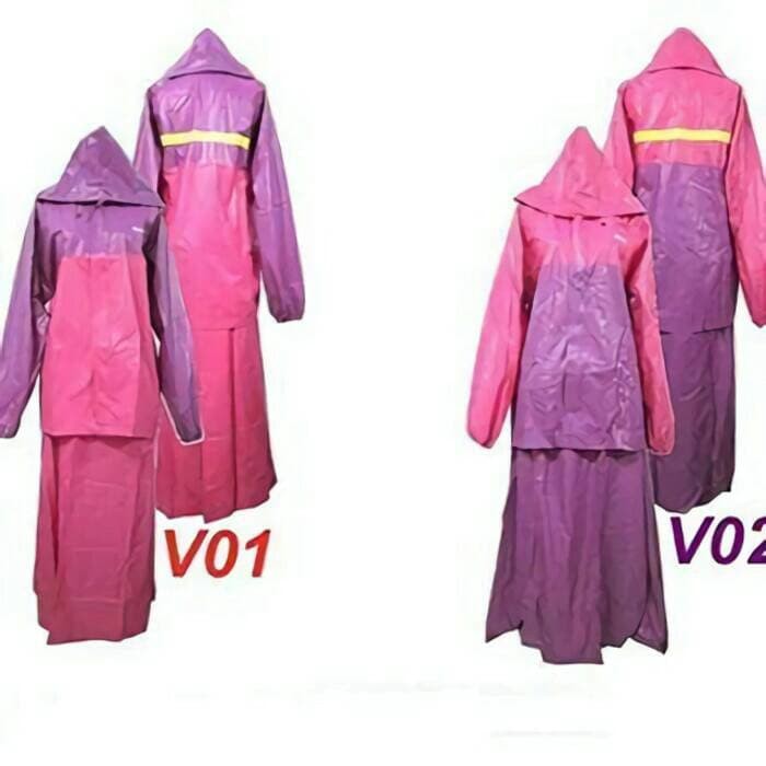 Jas Hujan Rok Valencia . Bentuk Setelan utk Perempuan