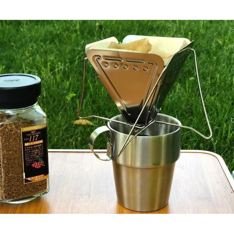 Jual Alat Drip Kopi Filter Coffee Drip Camping Outdoor Style v60 Coffee