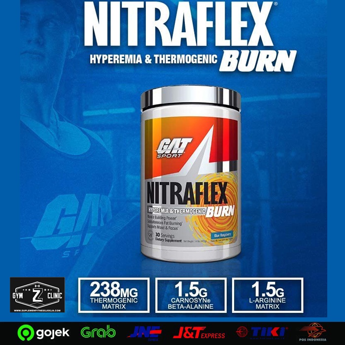 Jual Gat Nitraflex Nitra Flex Burn Pre Workout Preworkout 30 Servings  Indonesia|Shopee Indonesia