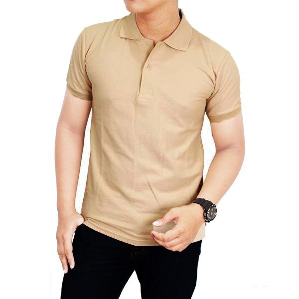 Jual Polo Coklat Susu Polo Shirt Pria Polos | Shopee Indonesia