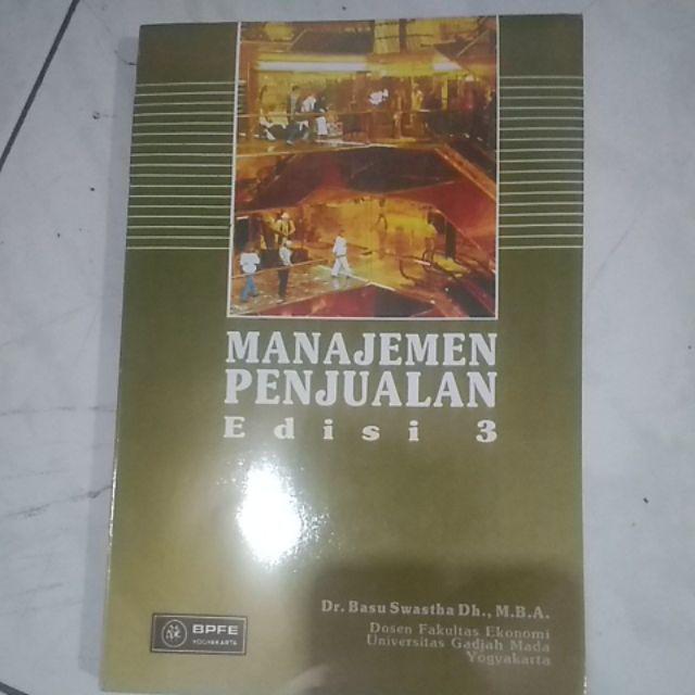 Manajemen penjualan edisi 3 by Basu Swastha Shopee Indonesia