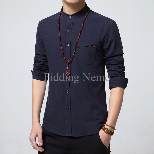 Model Kerah Baju Pria / Jual Kemeja Pria Cowok Lengan Pendek Model Baju