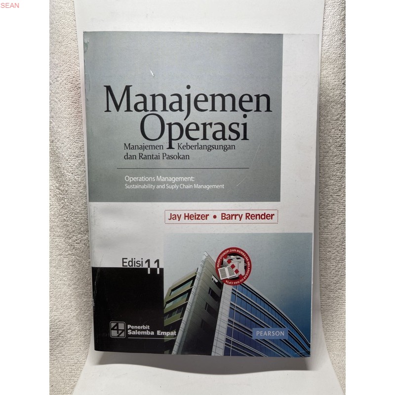 Download Buku MANAJEMEN OPERASI BY JAY HEIZER BARRY RENDER