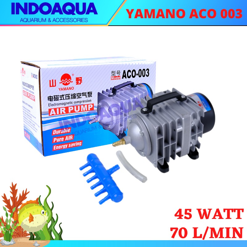 Jual Aerator Yamano ACO 003 / Pompa Udara Kolam Ikan / Pompa Udara Bioflok  Lele Indonesia|Shopee Indonesia