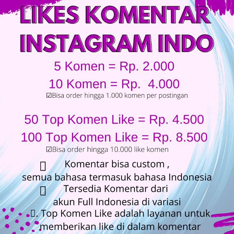 jasa komen instagram Harga Terbaik - Oktober 2021 | Shopee Indonesia