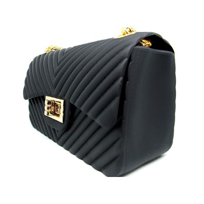 DISKON Ter Woww..!! Jm9999V Tas Jelly Matte Chevron Kecil 18Cm Selempang Sling Wanita Abu Abu