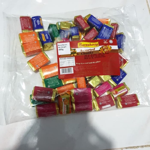 Jual Barnsberry Assorted Chunky 400Gr Coklat Halal Malaysia Enak | Shopee Indonesia