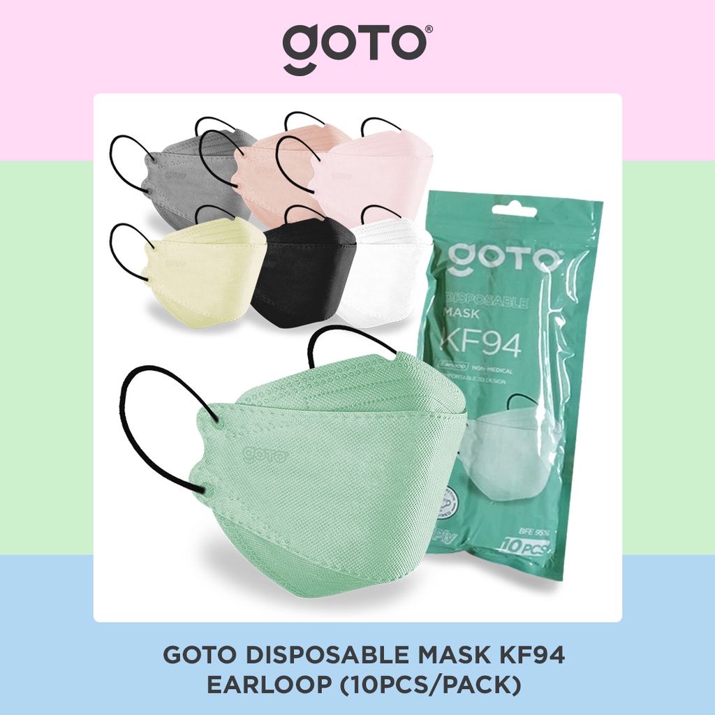 Jual Goto KF94 Disposable Mask 4 Ply Masker Earloop 4Ply Kesehatan KF