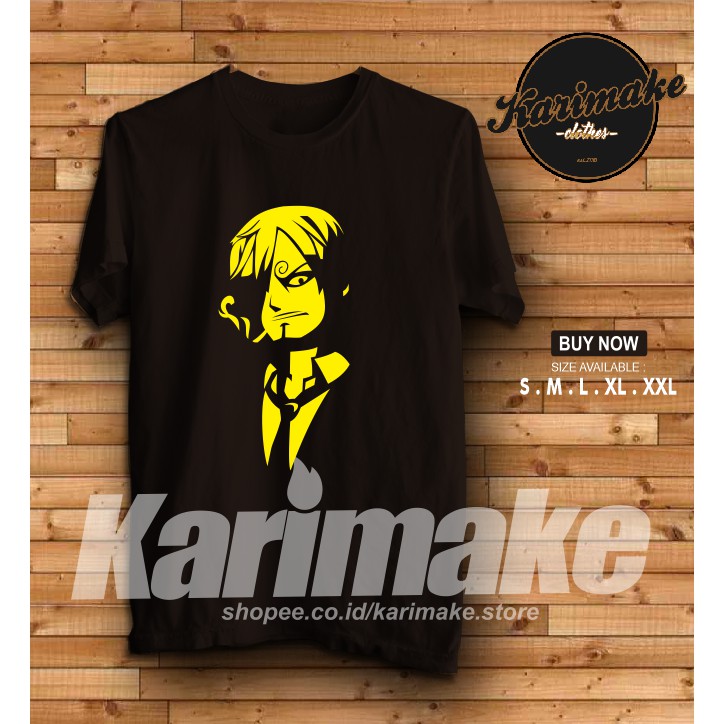 Kaos Baju One Piece Vin Smoke Sanji Kaos Anime Karimake