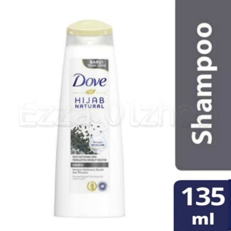 Jual DOVE Shampoo Anti Ketombe dan Rambut Rontok Habbatussauda & Micellar 135ml Shopee Indonesia