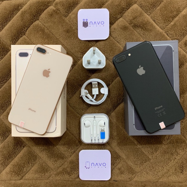 Iphone 8 Plus 64GB Second Original Apple 100 (Fullset Charger Dijamin