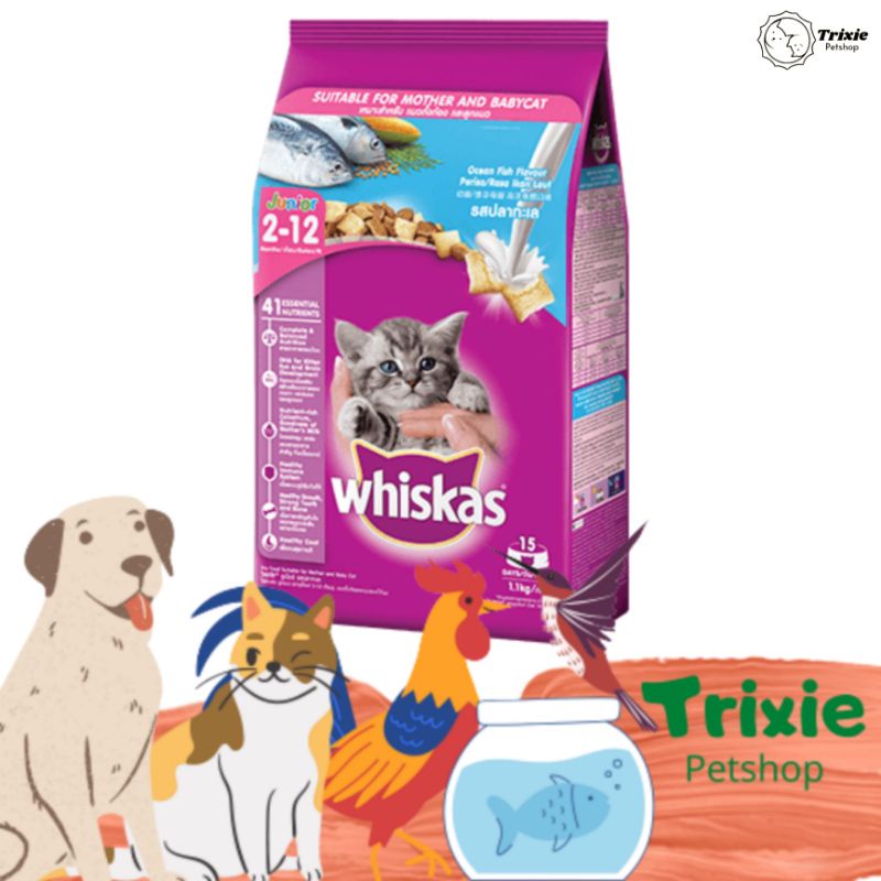 Jual WHISKAS FRESHPACK 450gr VARIAN OCEAN FISH KITTEN MAKANAN KERING