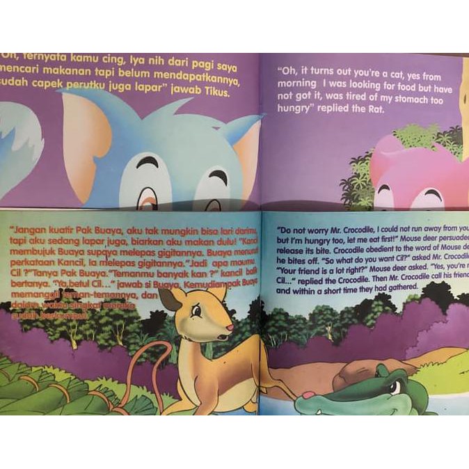 Upate Buku Cerita Anak Bergambar Seri Dongeng Binatang Bilingual QR0228 |  Shopee Indonesia