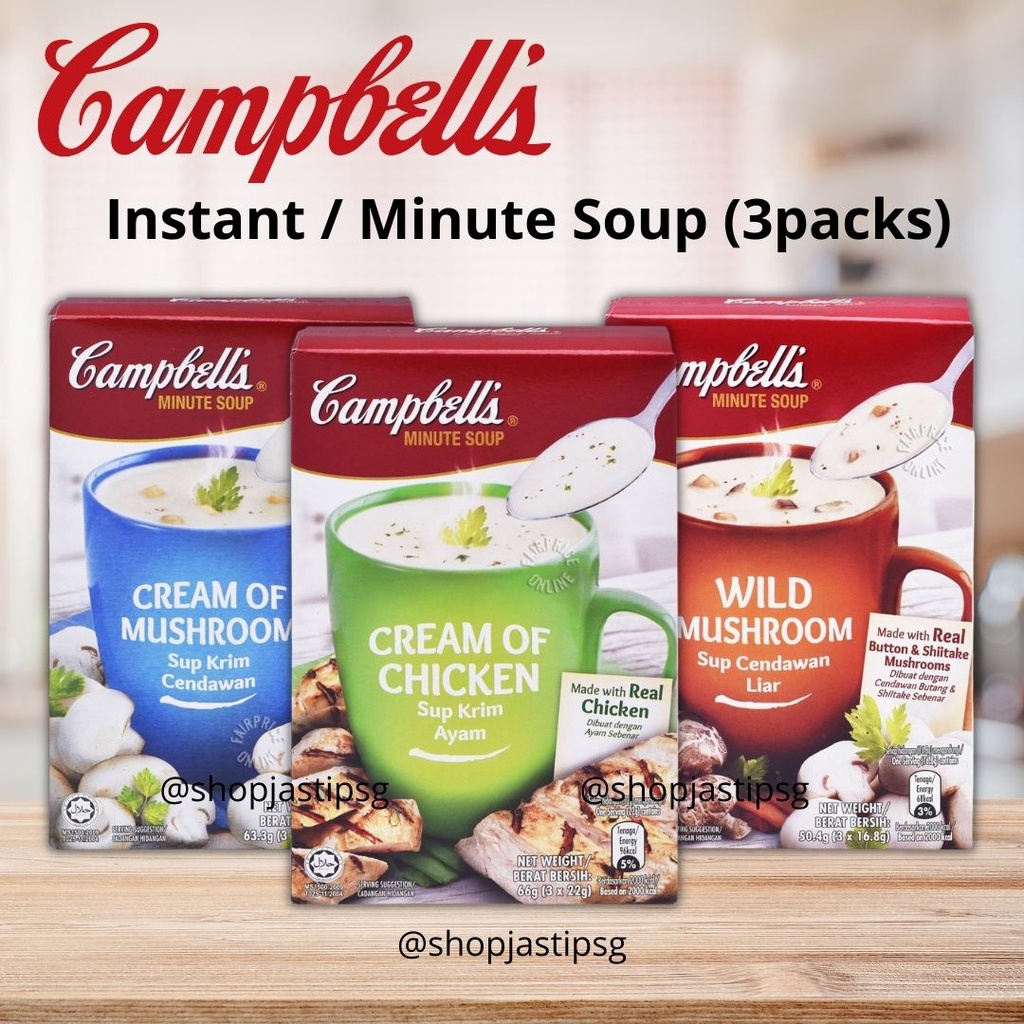Jual Campbell's Instant Cup Soup Chicken Mushroom Cream Sup Gelas