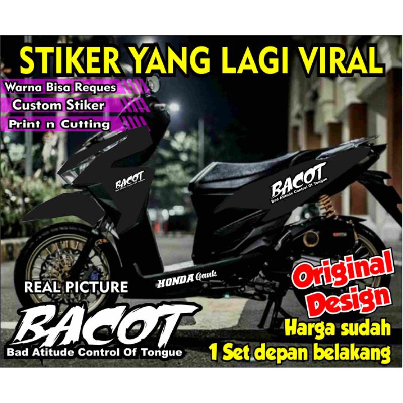 Jual Stiker New Vario Bacot Yg Lagi Viral Indonesia|Shopee Indonesia