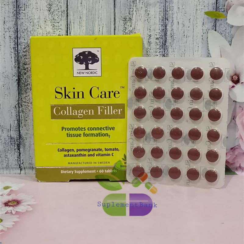 Jual New Nordic Skin Care Collagen Filler 60 Tablets With Botanicals | Shopee Indonesia