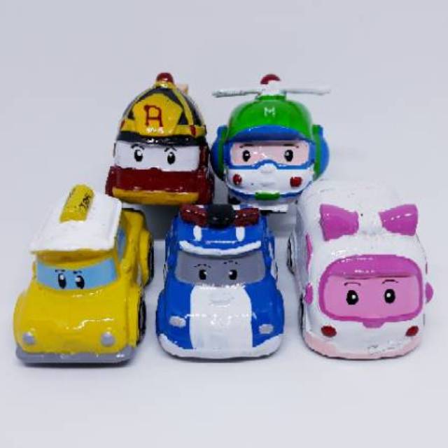 TOPPER CAKE ROBOCAR POLI PATUNG HIASAN KUE ULTAH FIGURE ANAK Shopee