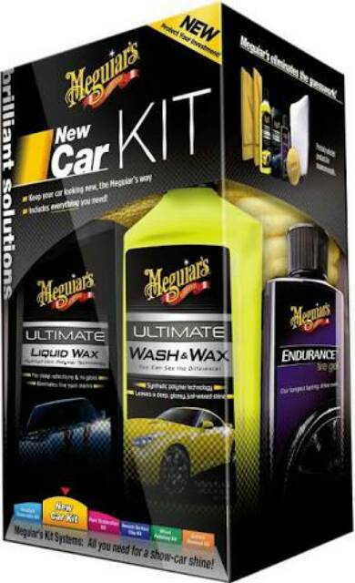 Jual Meguiars Car Care Kit New Car Brilliant Solution Usa | Shopee Indonesia