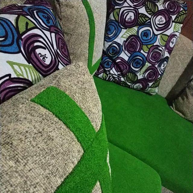 SOFA RUANG TAMU L MINIMALIS TIPE RONALDO PLUS MEJA ...