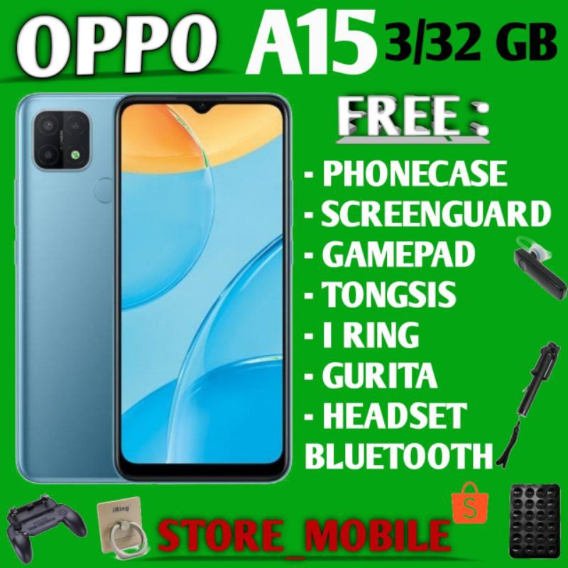 OPPO A15 3/32 GARANSI RESMI Shopee Indonesia