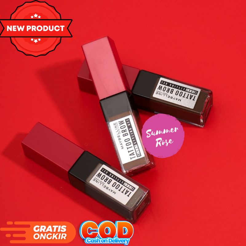 Jual NEW ARRIVAL Maybelline Tattoo Brow 3 Day Styling Gel Brown Cokelat