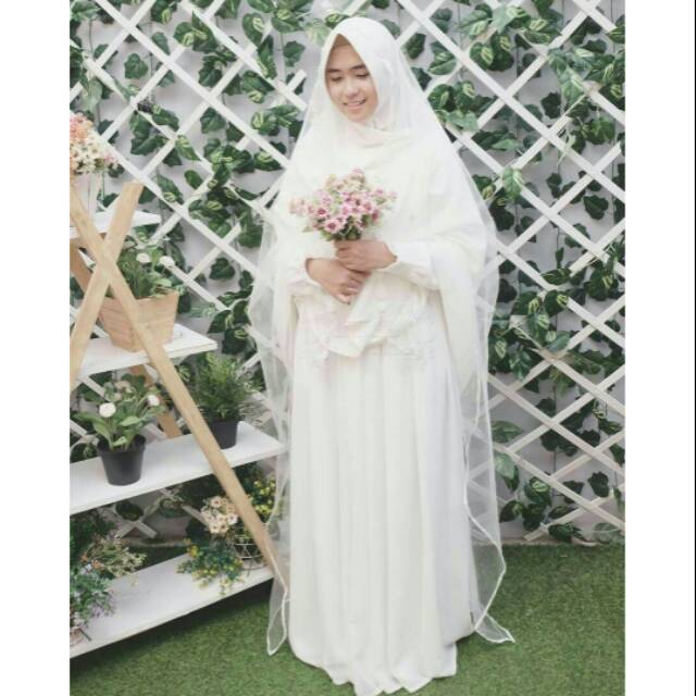 20+ Koleski Terbaru Baju Syari Buat Akad Nikah JM Jewelry and